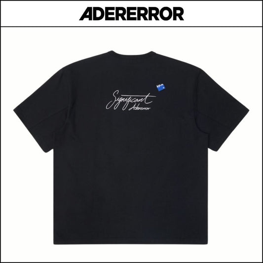 【ADERERROR】Significant Limited T-Shirt 02 Black
