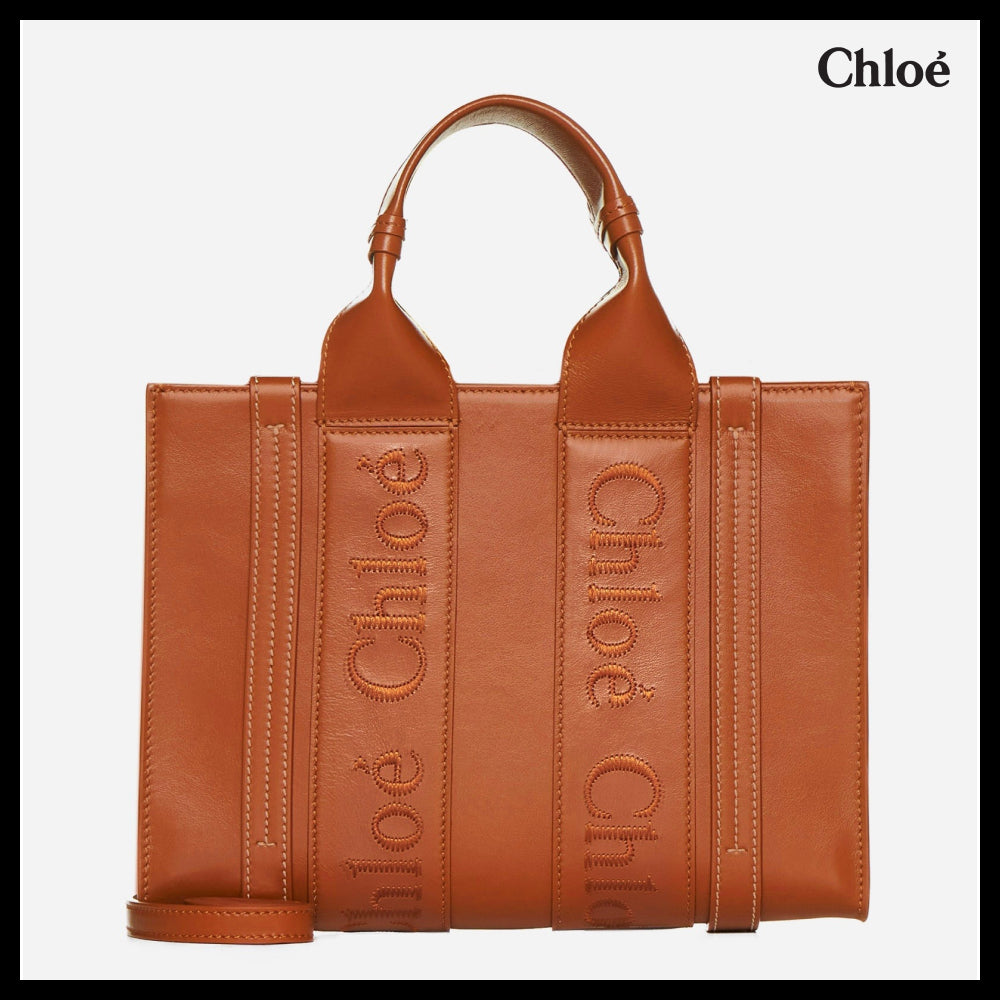 【Chloe】Woody Small Tote Bag Caramel