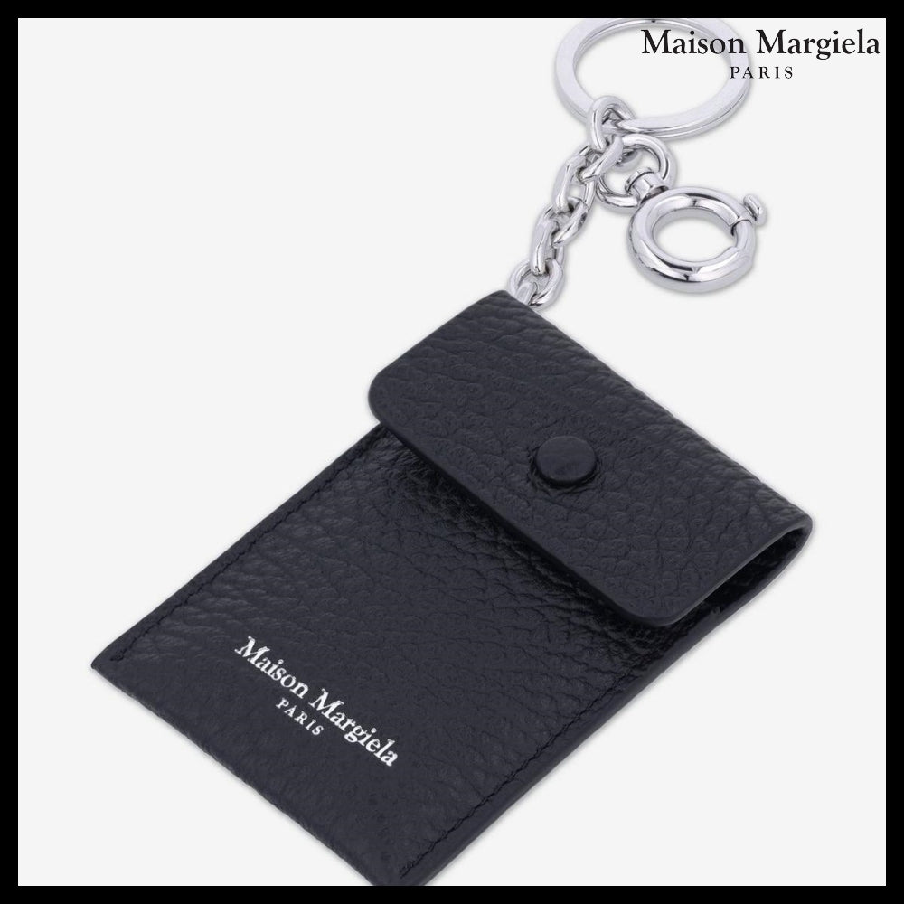 【Maison Margiela】Logo Mirror Keyring - Black