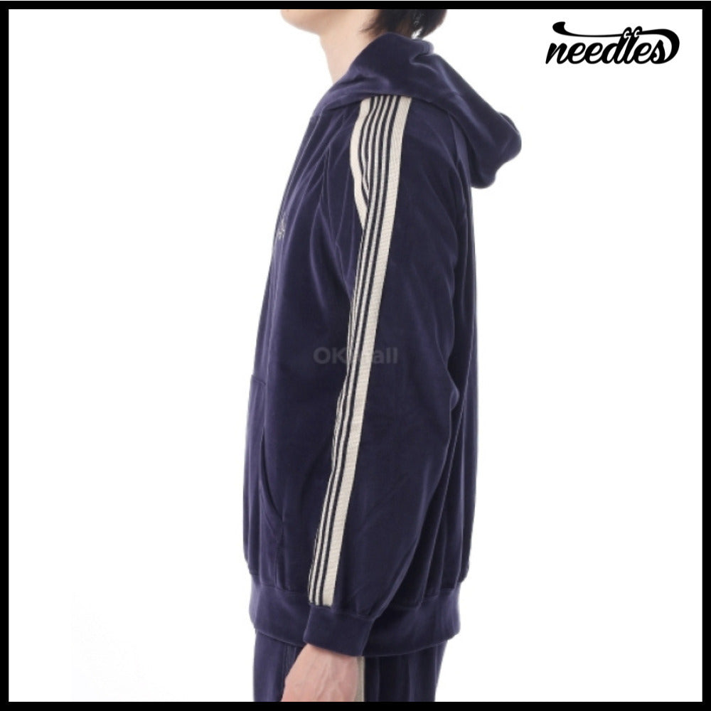 【NEEDLES】 Track Hoody CPE Velour Navy