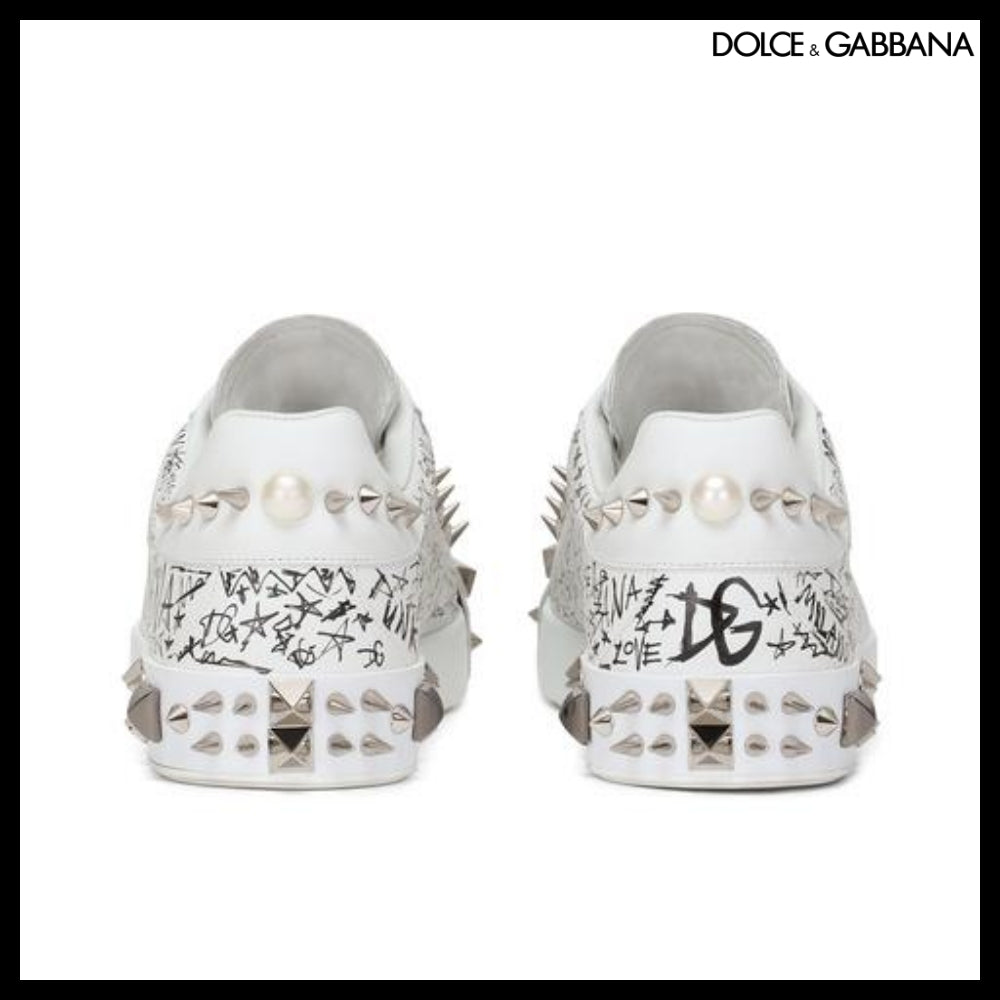 【Dolce & Gabbana】CALFSKIN NAPPA PORTOFINO SNEAKERS