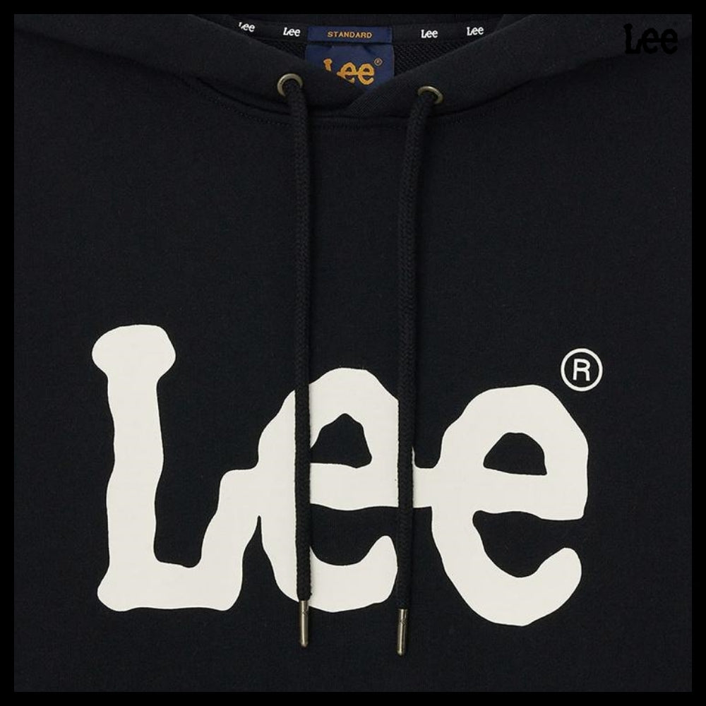 【LEE】アウトレットビッグツイッチロゴフードTシャツブラック