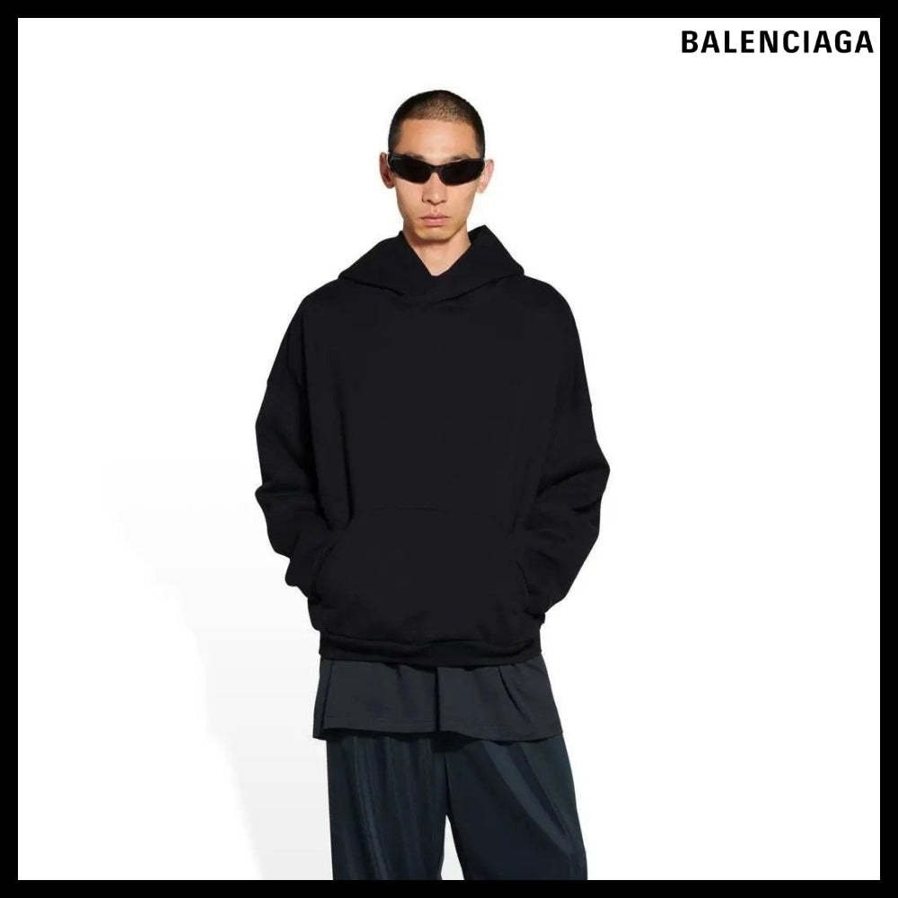 【BALENCIAGA】Hoodie Medium Fit Black