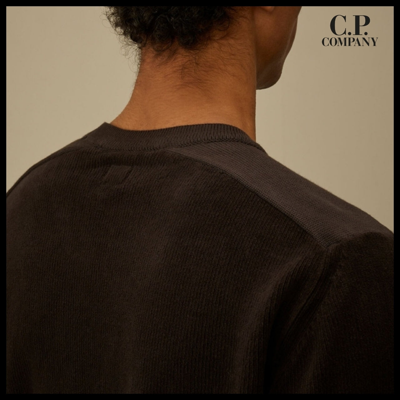 【CP COMPANY】Cotton Chenille Crewneck Lens Knit 999