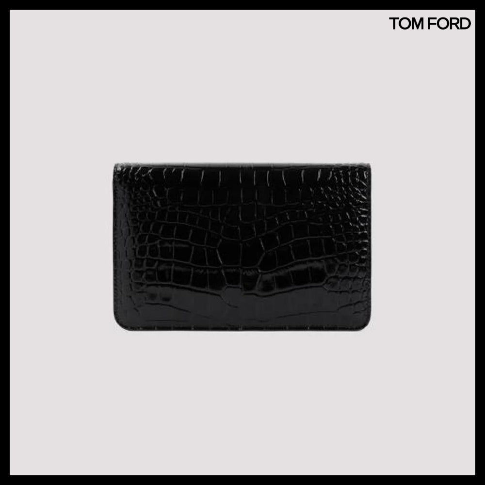 【TOM FORD】CROCO EMBOSSED SMALL SHOULDER BAG