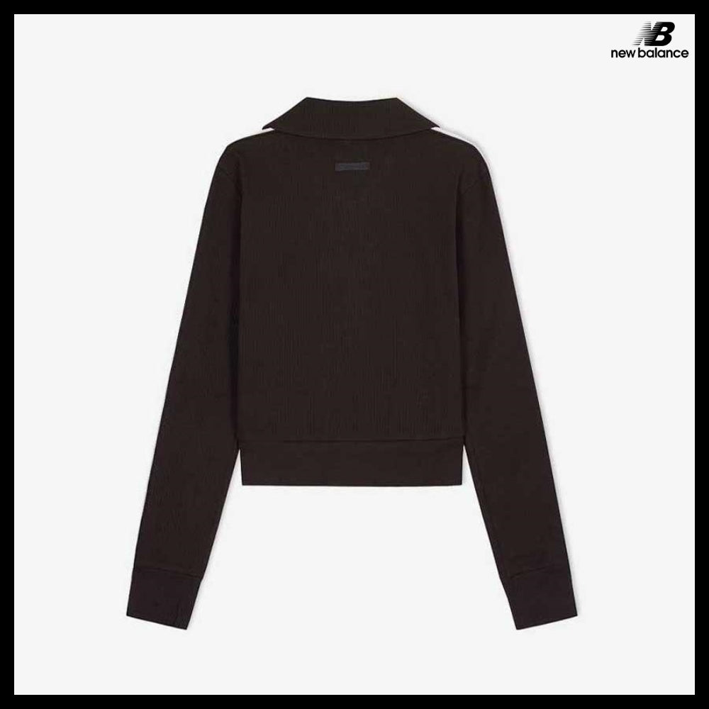 【New Balance】Women Track Ribbed Zip Up Jacket 3 Colors