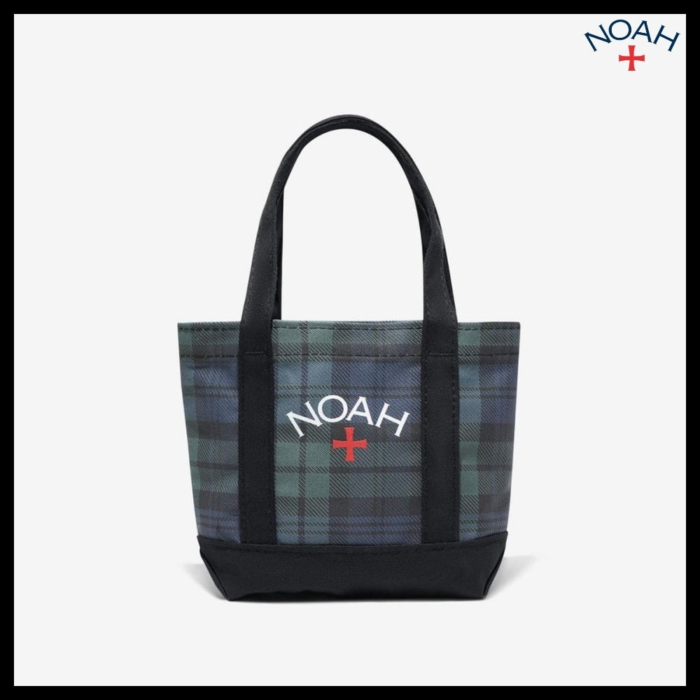 【NOAH】Tartan print mini tote bag blackwatch