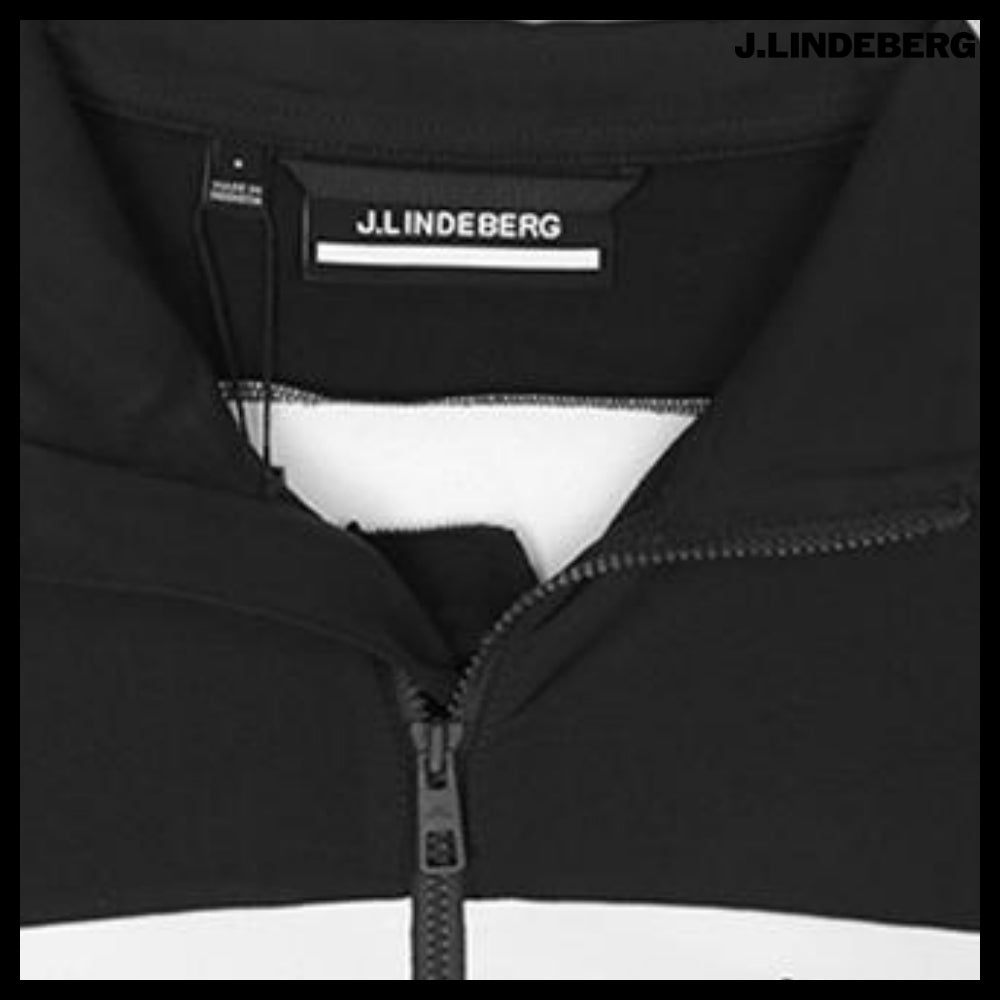 【J.LINDEBERG】Men's Golf Fleece Windbreaker Zip-Up Jacket