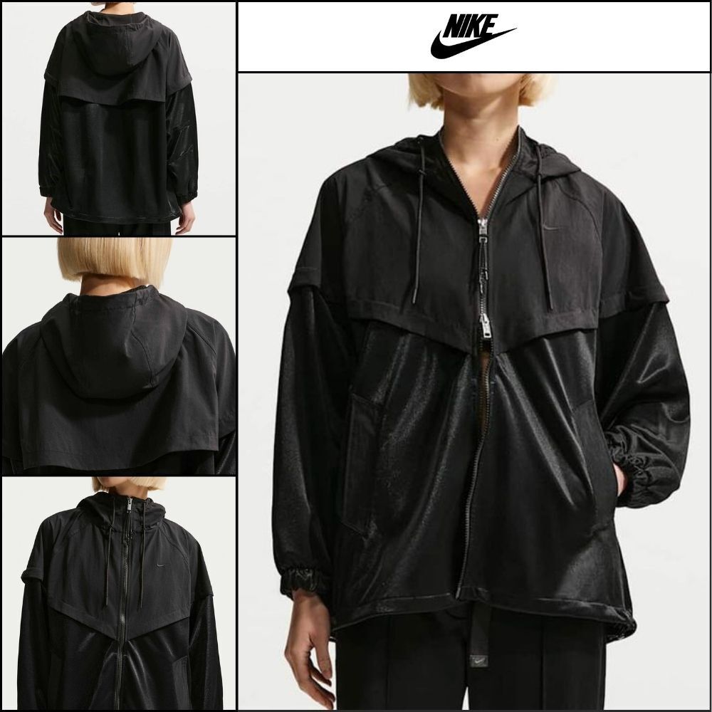 【NIKE】Sportswear Oversized Windrunner Jacket W Black