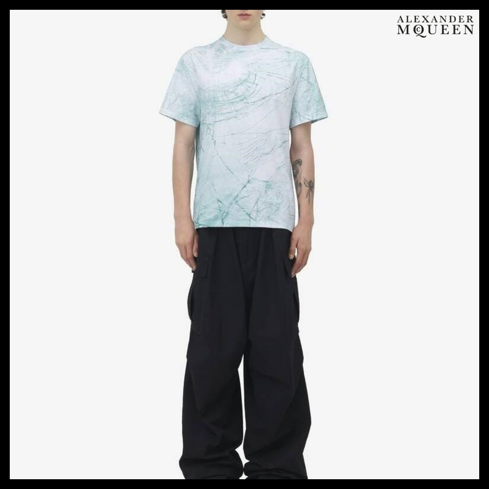 【Alexander Mcqueen】Smashed Glass T-shirt