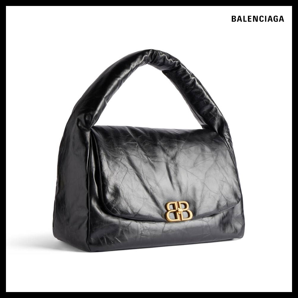 【BALENCIAGA】Monaco Large Sling Bag Black