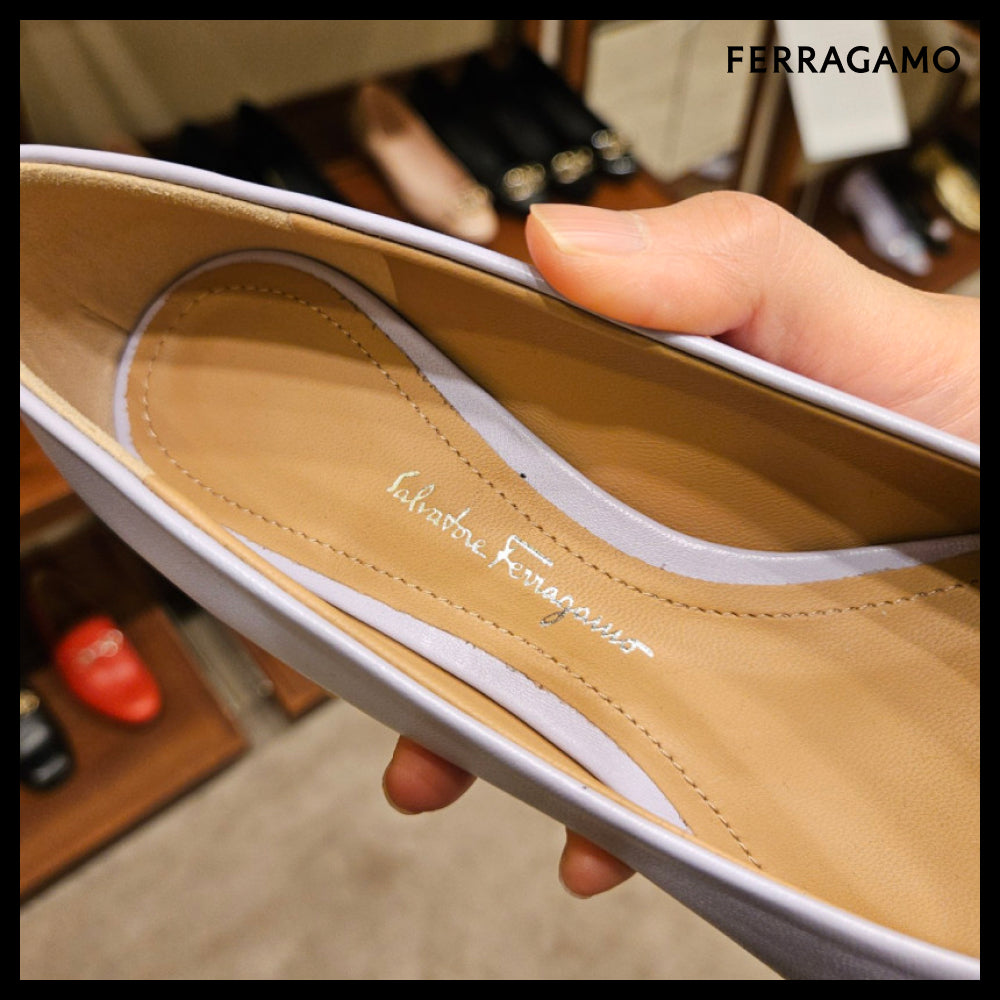 【Ferragamo】VIVA NEW ballerina flat shoes violet