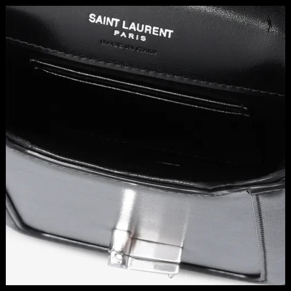 【Saint Laurent】Mini Monogram Solferino Crossbody Bag Black