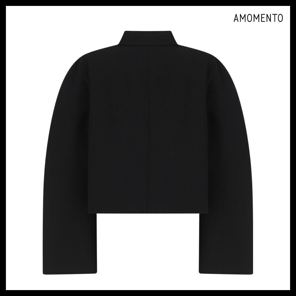 【AMOMENTO】Handmade Raglan Crop Jacket