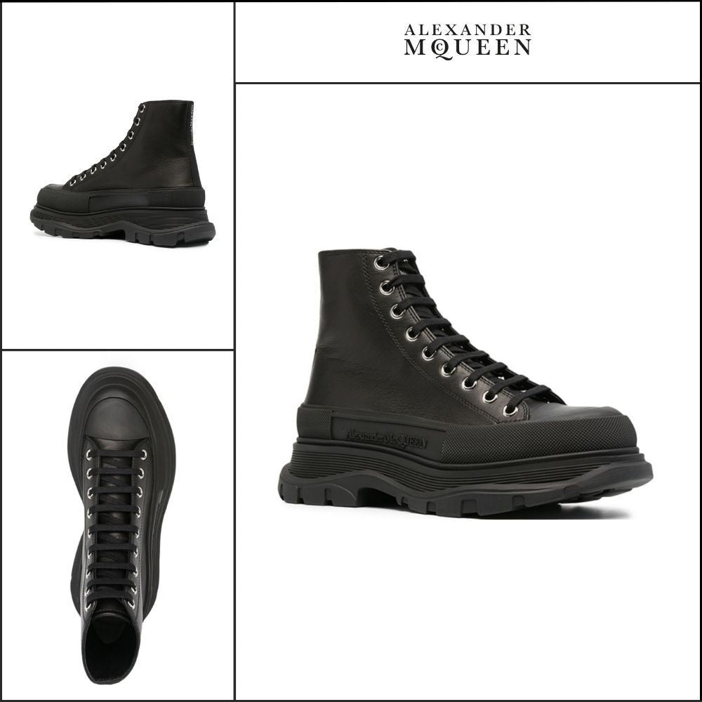 【Alexander Mcqueen】Tread Slick Boots Black