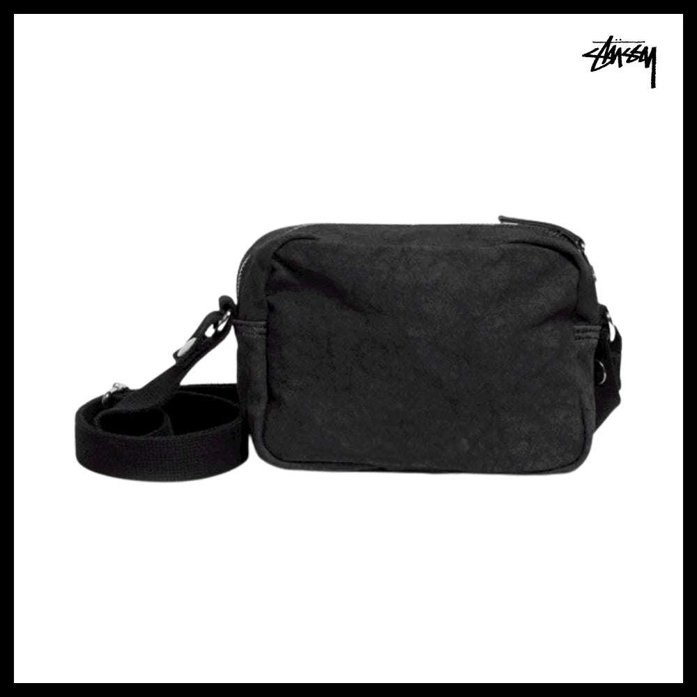 【STUSSY】Stussy Canvas Side Pouch Washed Black