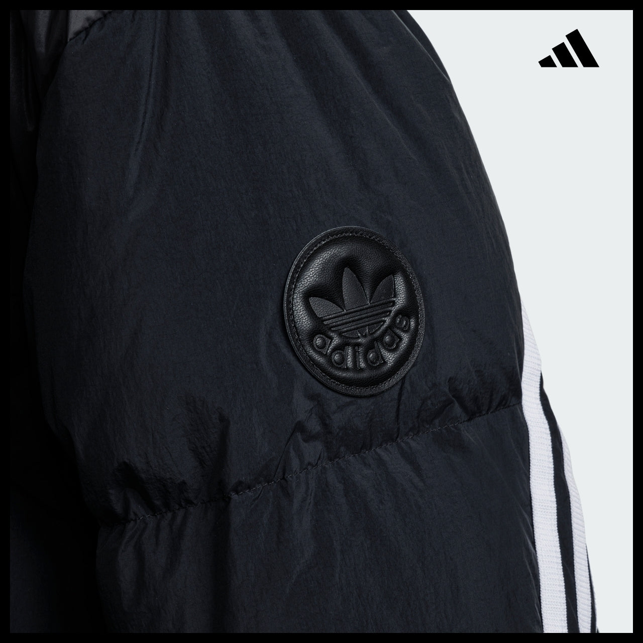 【ADIDAS】3S Puffer Jacket Black