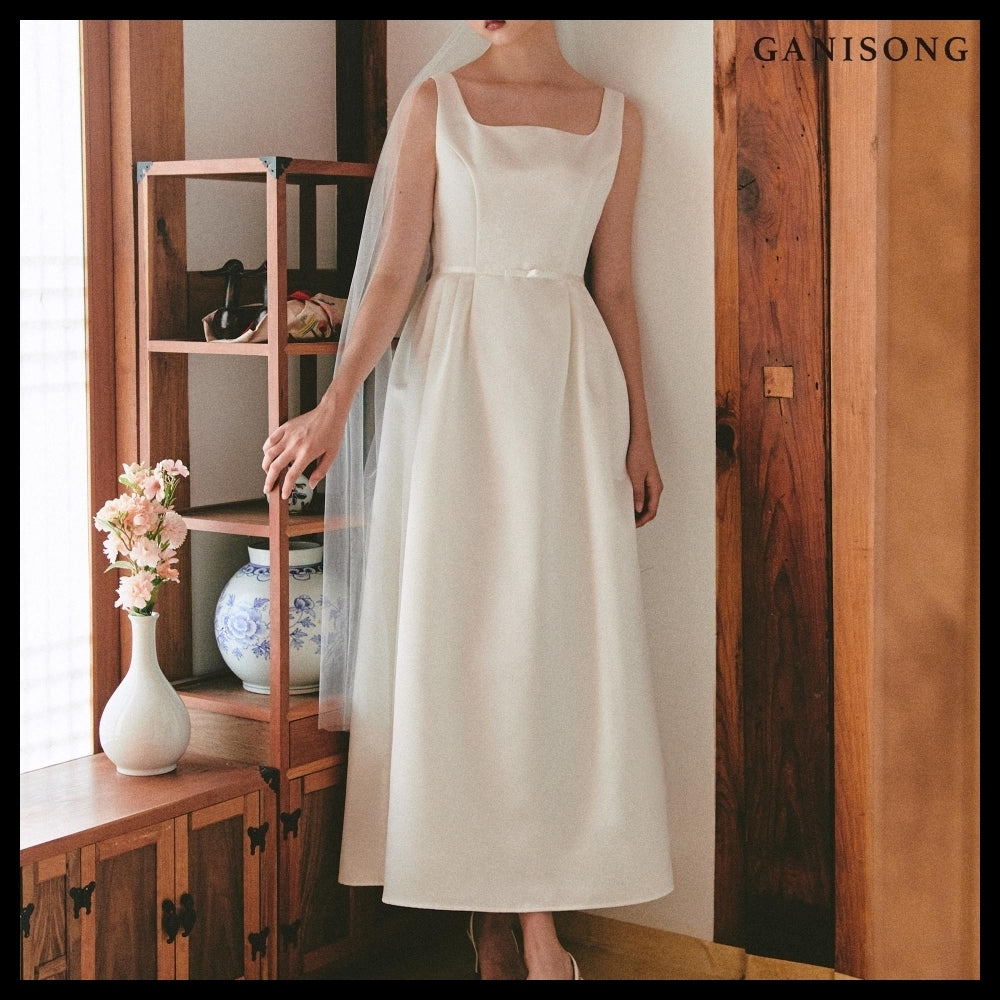 【GANISONG】Bridal Audrey Lady Dress White