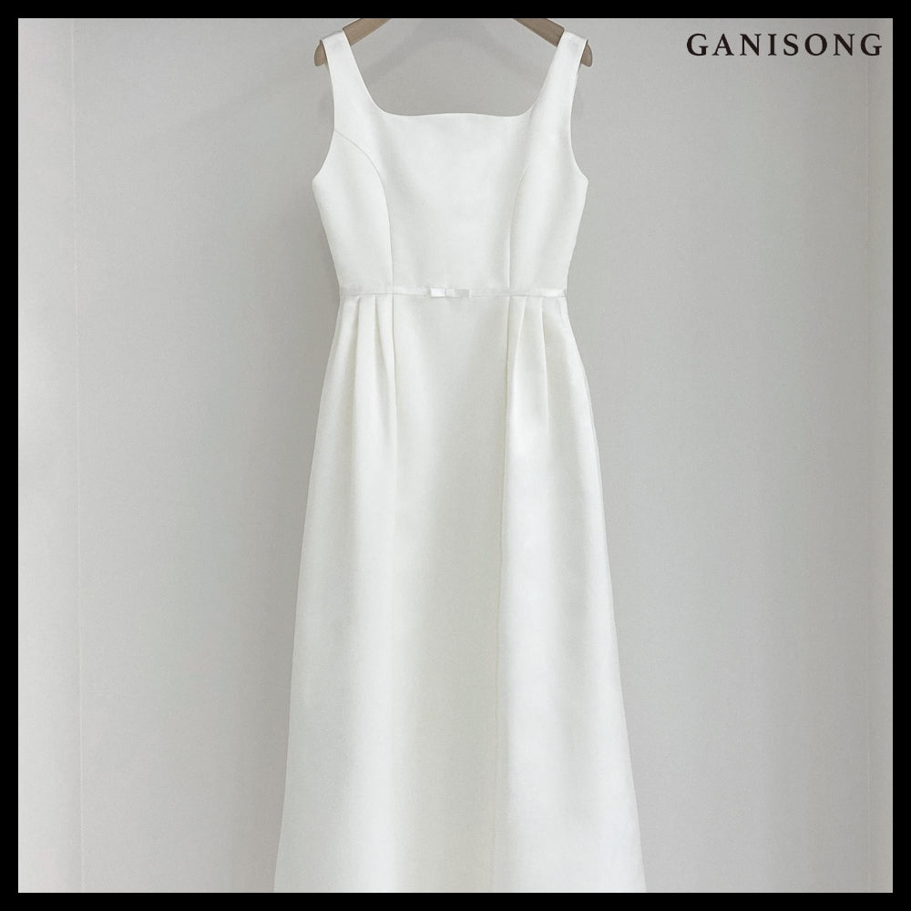 【GANISONG】Bridal Audrey Lady Dress White