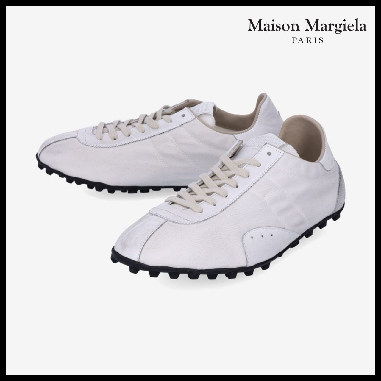 【Maison Margiela】Sprinter Low Top Sneakers White Birch