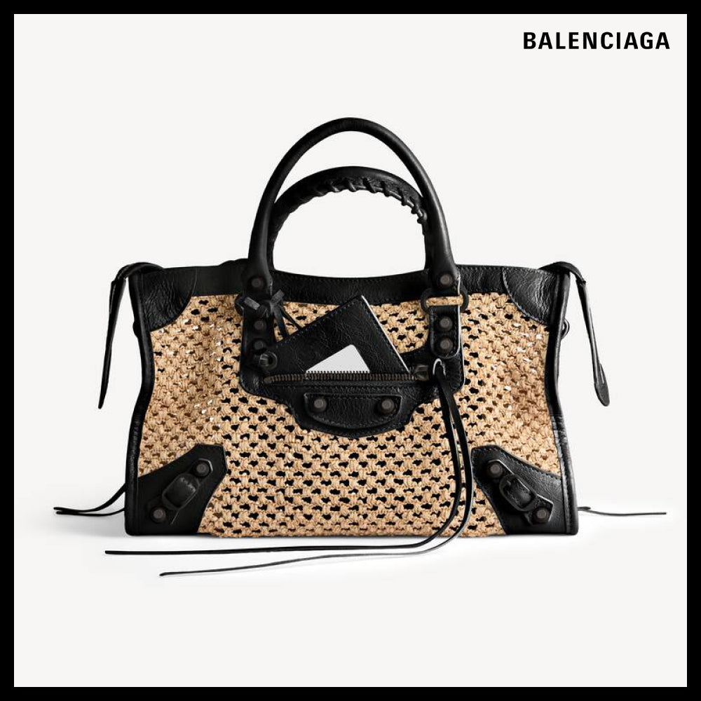 【BALENCIAGA】Le City Bag Small Natural Black