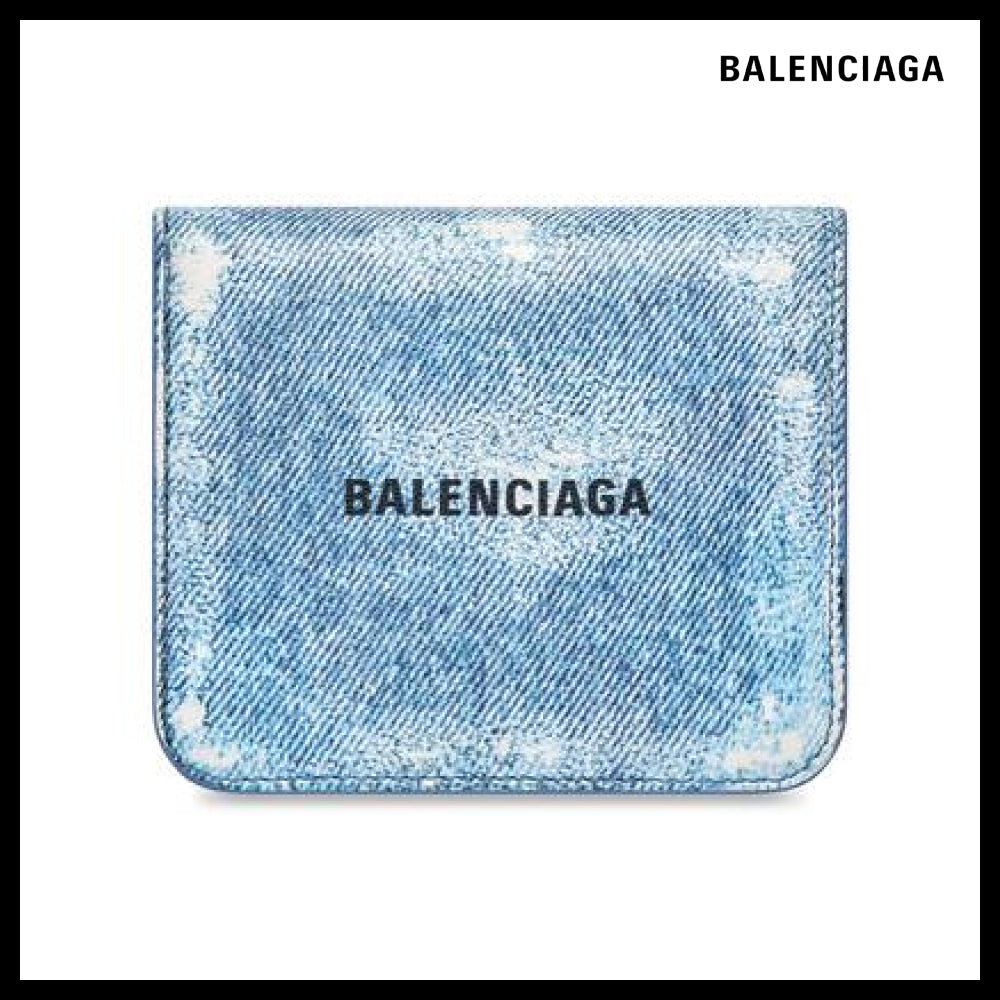 【BALENCIAGA】CASH FLAP COIN AND CARD HOLDER NAPPA LAMBSKIN