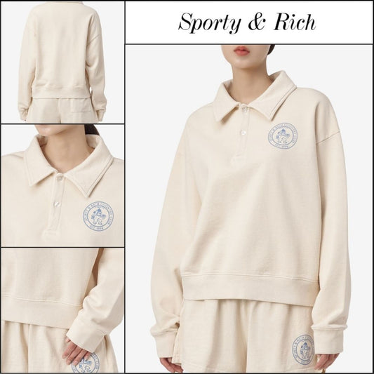【SPORTY & RICH】ライオンクレストポロシャツ