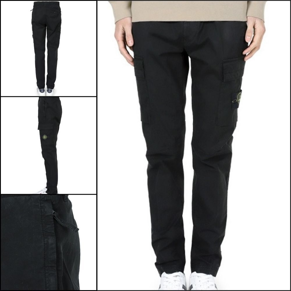 【STONE ISLAND】Regular Tapered Fit Zip Pocket Cargo Pants