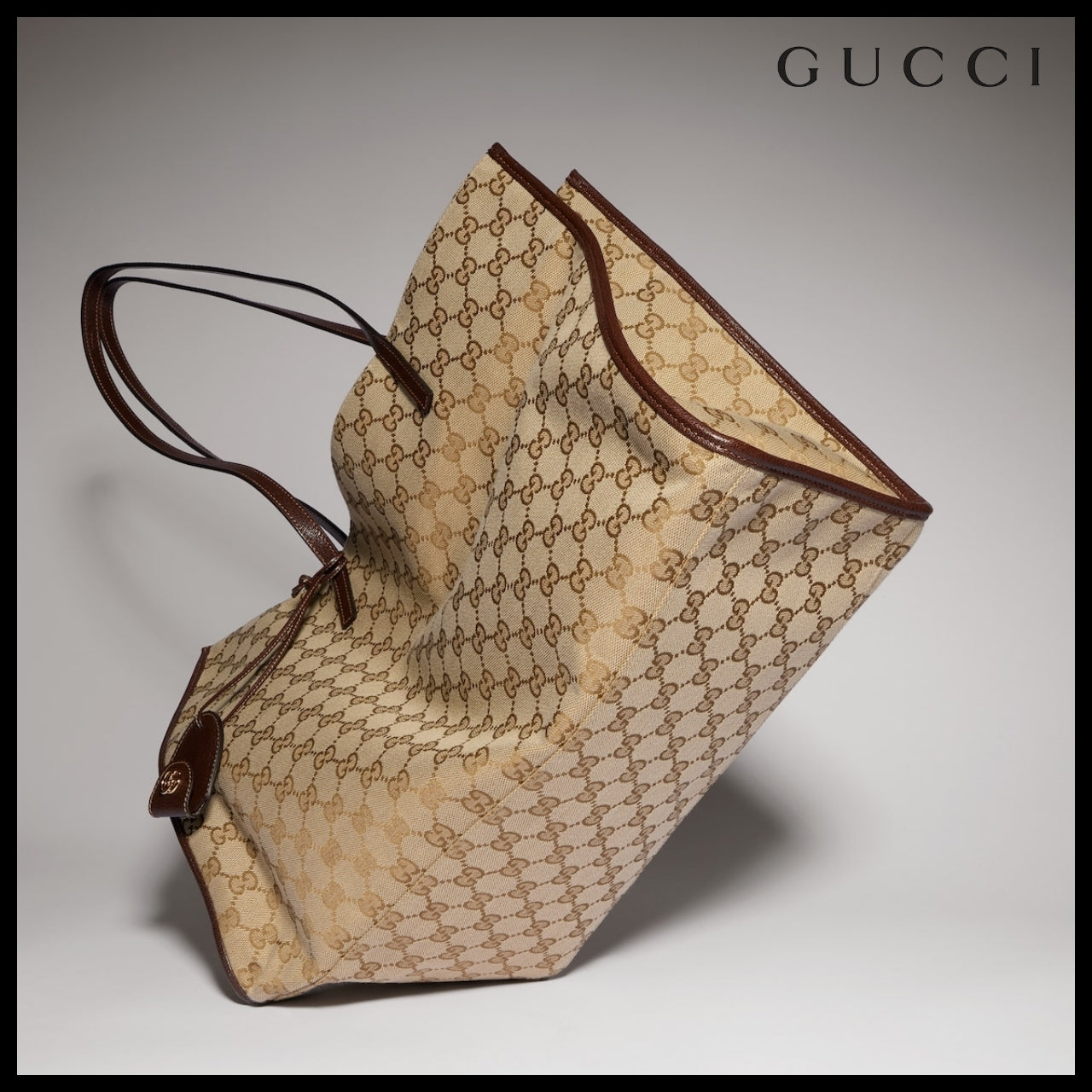 【GUCCI】Charm Large Tote Bag