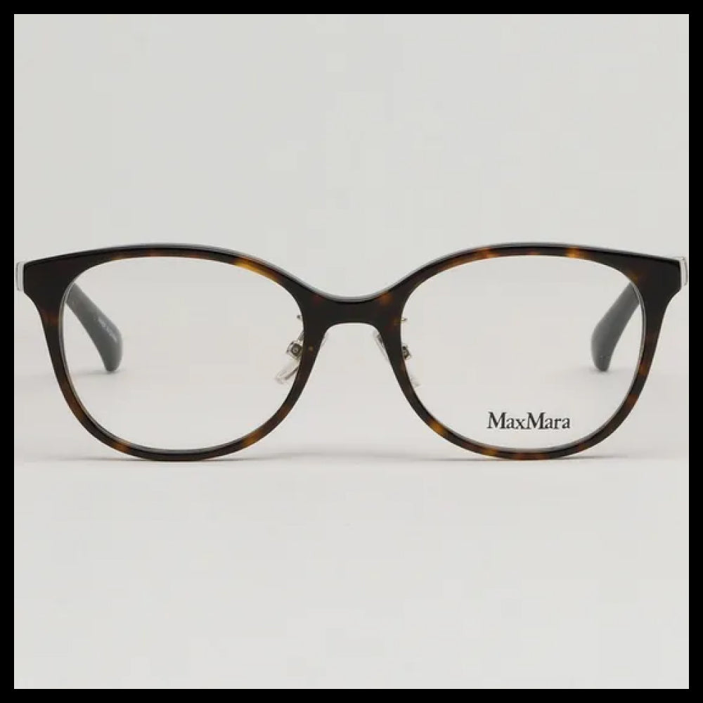 【Max Mara】Leopard Horn-Rimmed Eyeglasses Asian Fit Unisex