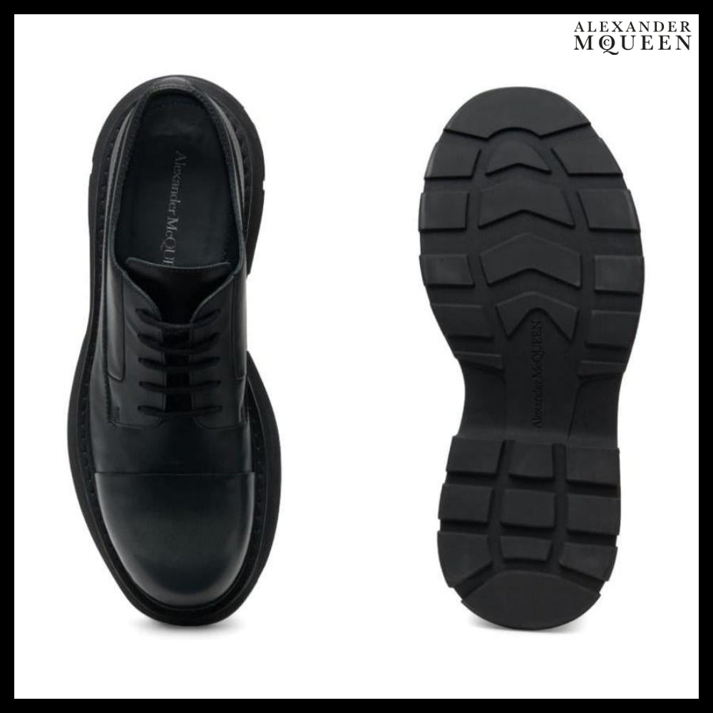 【Alexander Mcqueen】Tread Leather Lace-Up Shoes