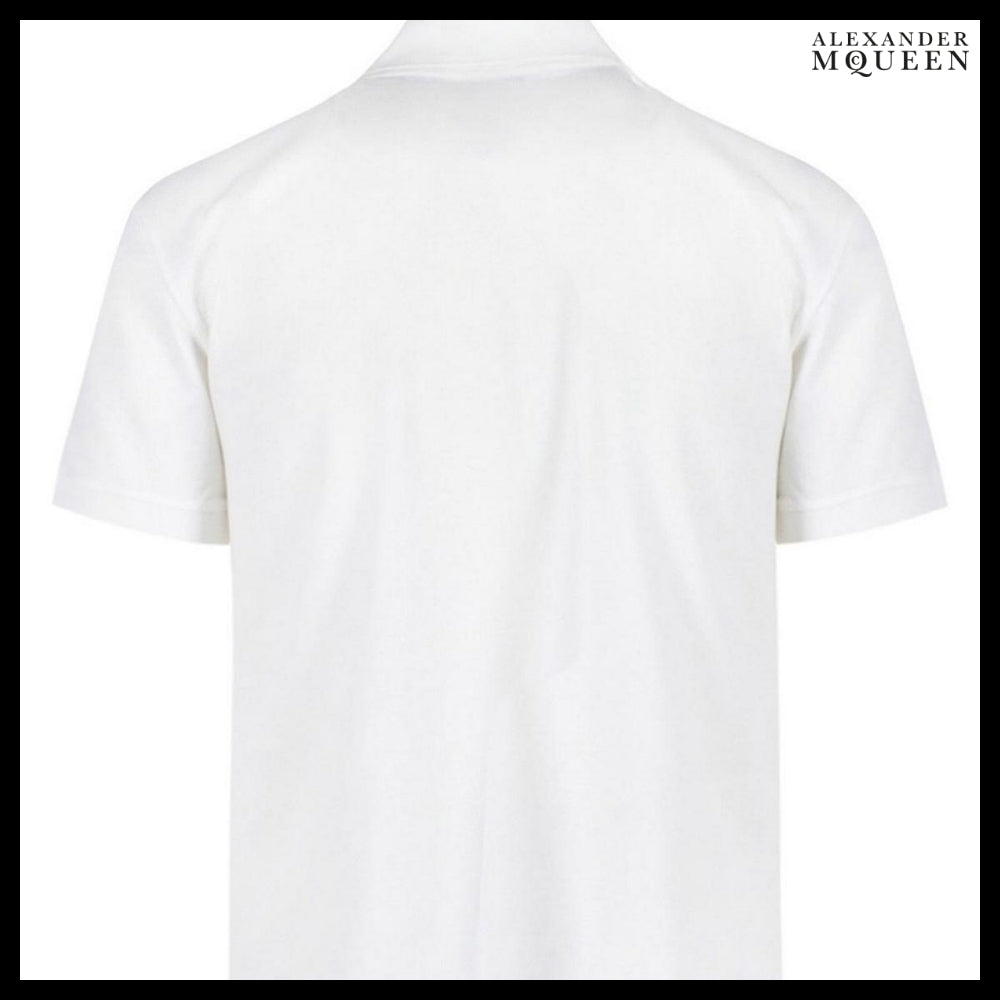 【Alexander Mcqueen】Logo Polo T-shirt with Classic Collar
