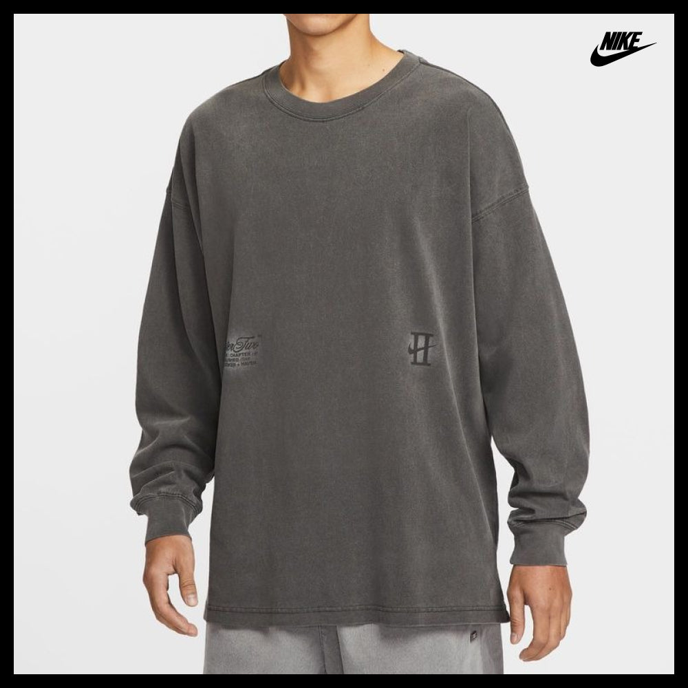 【NIKE】 Book Long-Sleeve Basketball T-Shirt Black