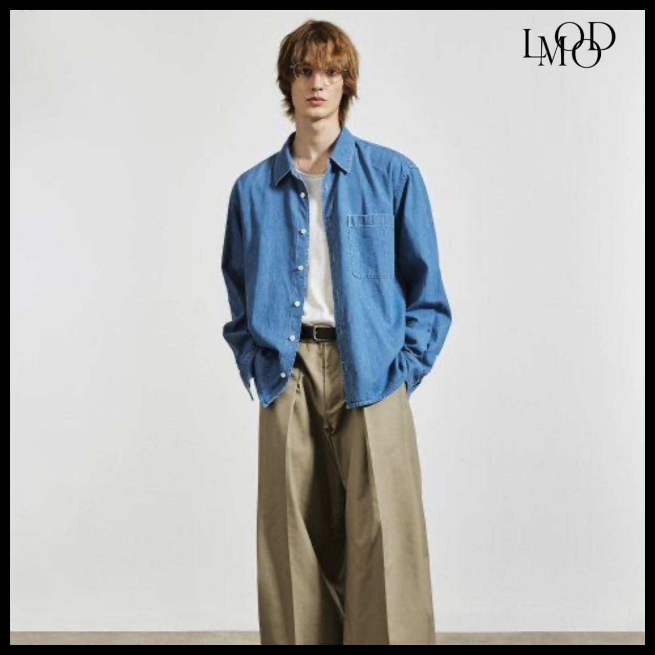【LMOOD】TIMELESS DENIM SHIRT SALT BLUE