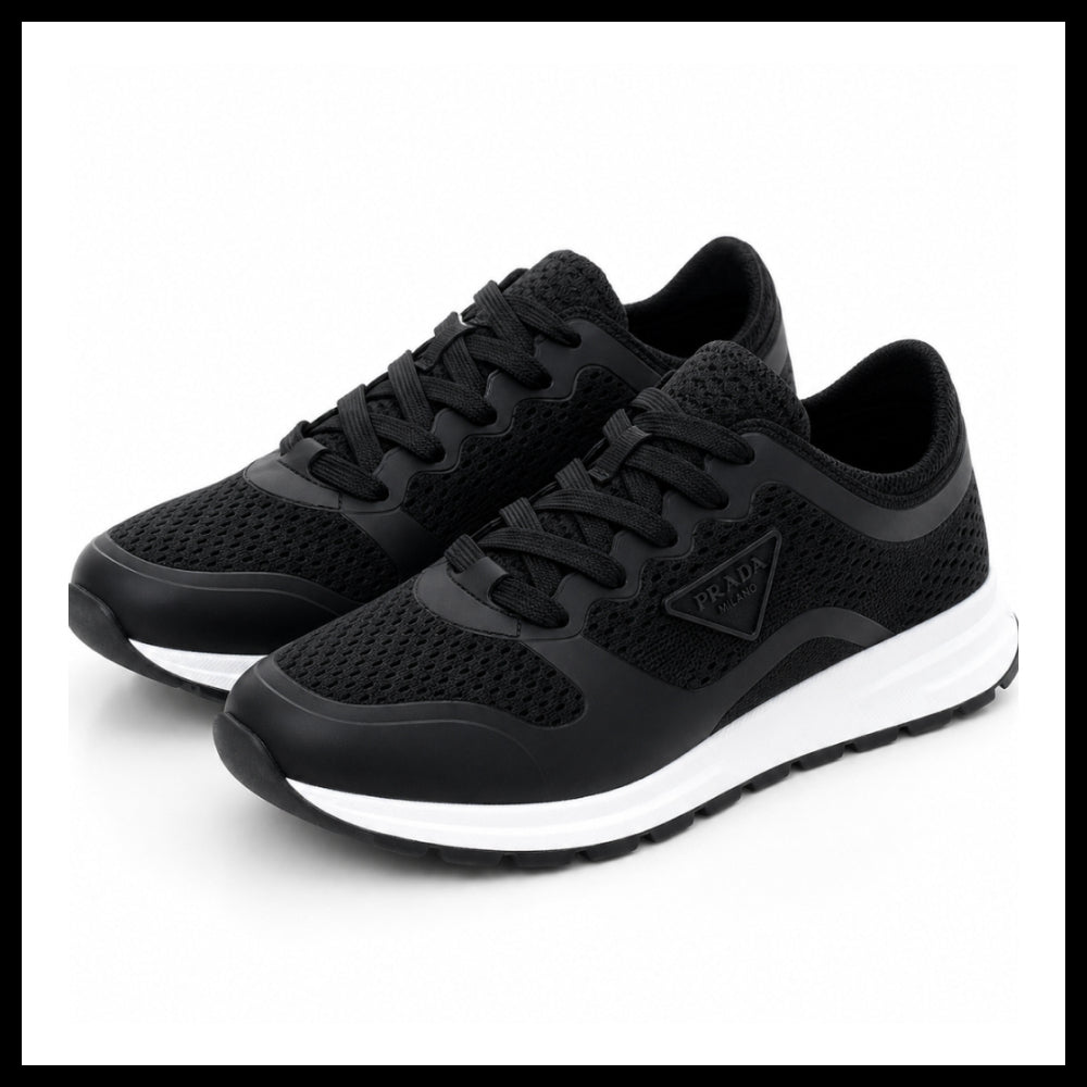 【PRADA】Prax 2.0 Knit Fabric Sneakers