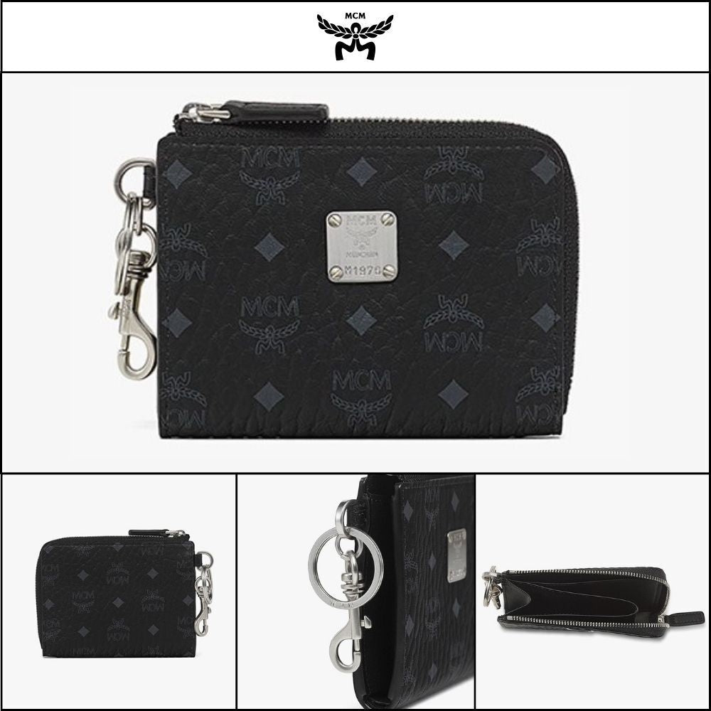 【MCM】Visetos card pouch Black