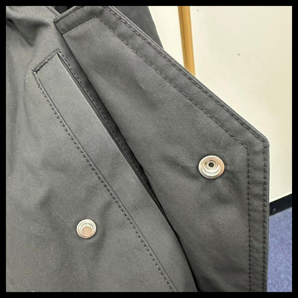 【BURBERRY】MEDLEY Drawstring Cotton Hooded Jacket Black