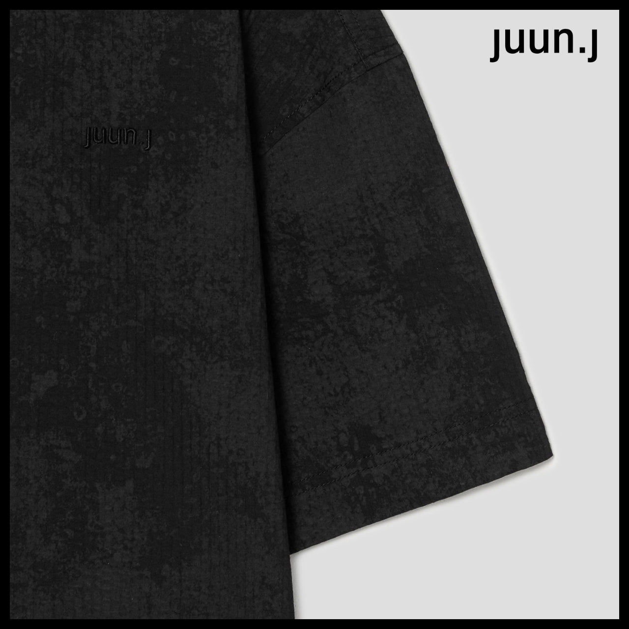 【JUUN.J】CORE Painting Stripe Diagonal Zipper Shirt Jumper