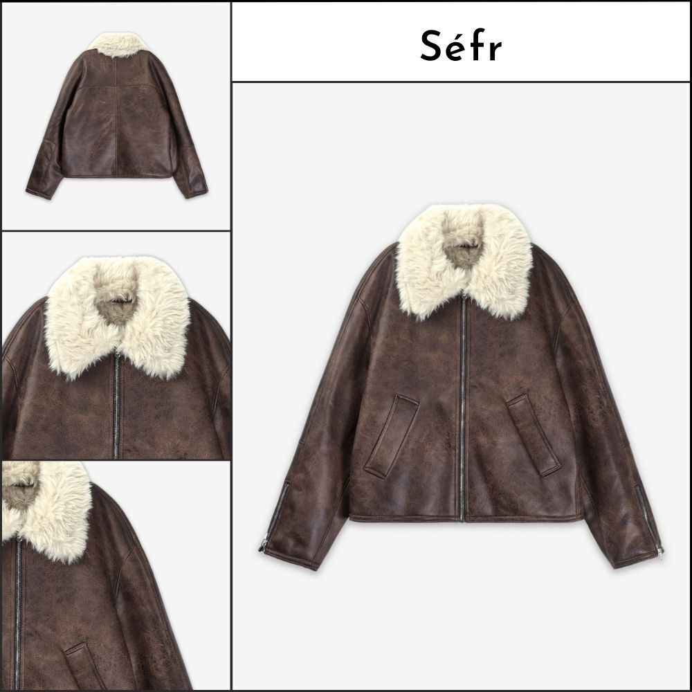 【Sefr】Leather Jacket Brown
