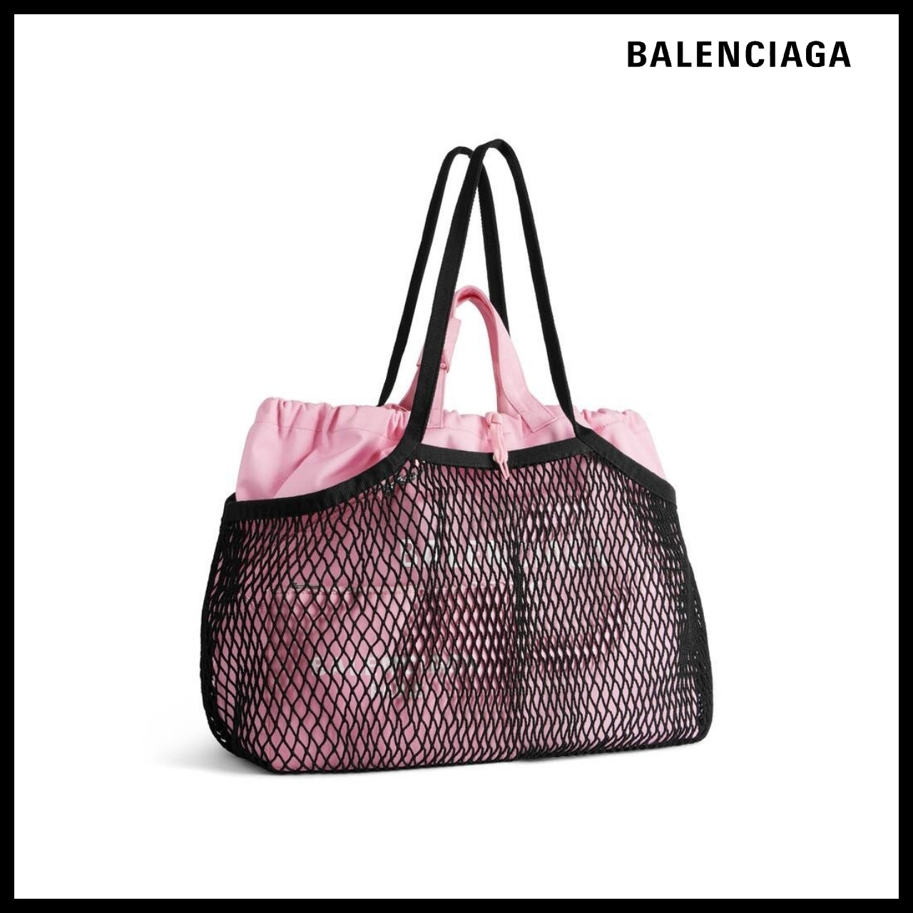【BALENCIAGA】24/7 Large Tote Bag in Pink Black