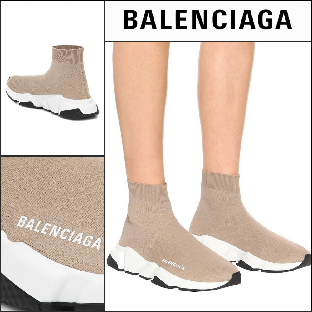 【BALENCIAGA】Speed Sneaker White Beige