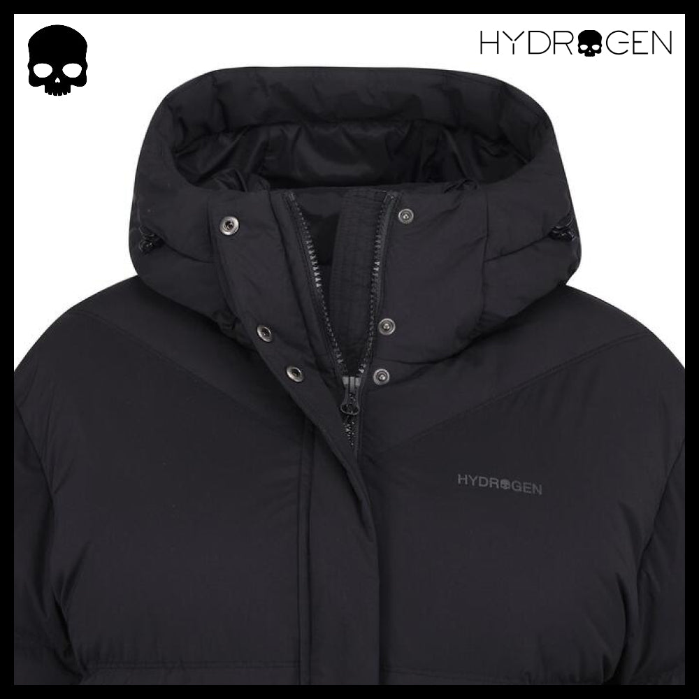 【HYDROGEN】WOMEN HELIUM RDS MID-LENGTH DOWN JACKET BLACK