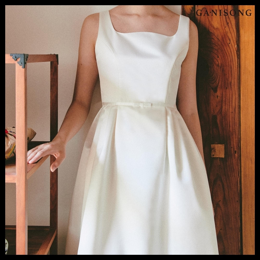 【GANISONG】Bridal Audrey Lady Dress White