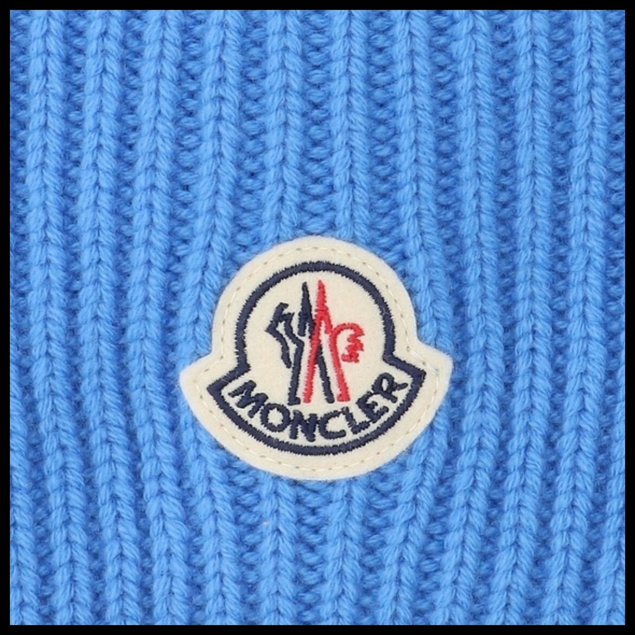 【MONCLER】Blue Beanie