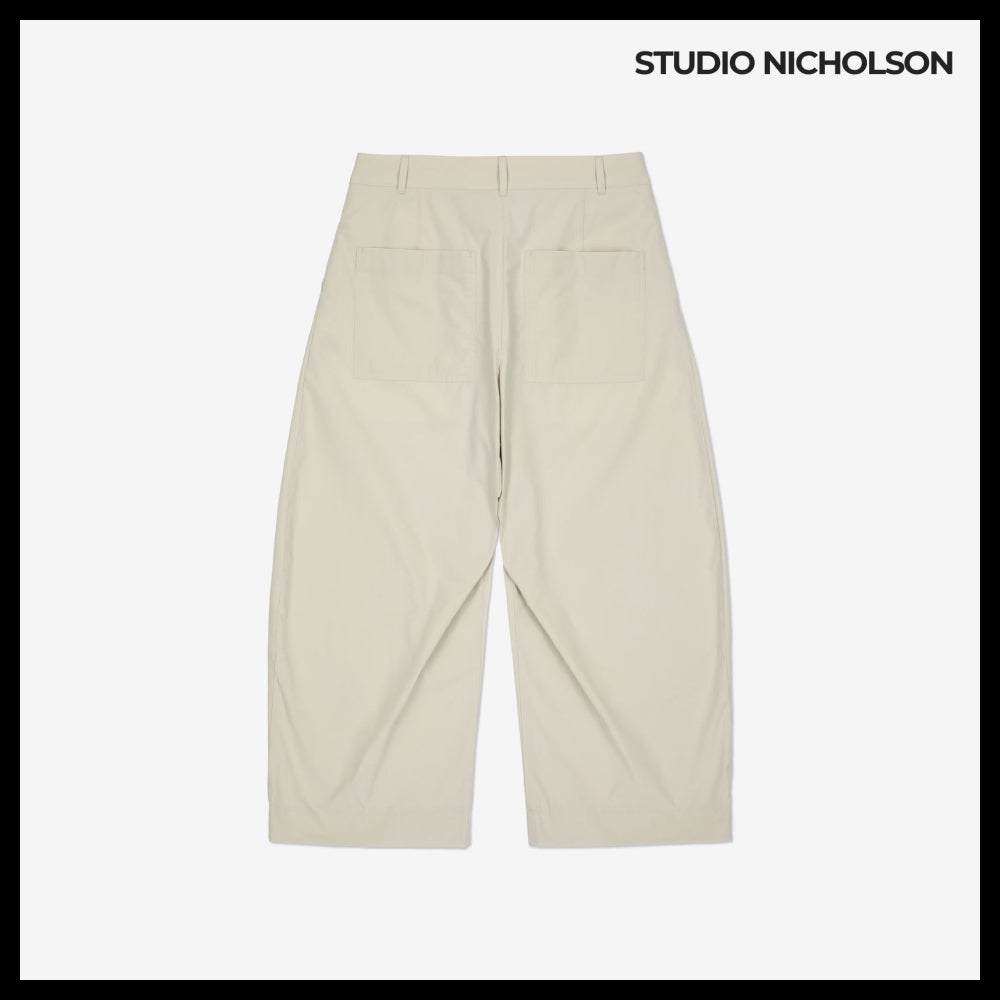 【STUDIO NICHOLSON】ボソン ワイド クロップパンツ ボーン