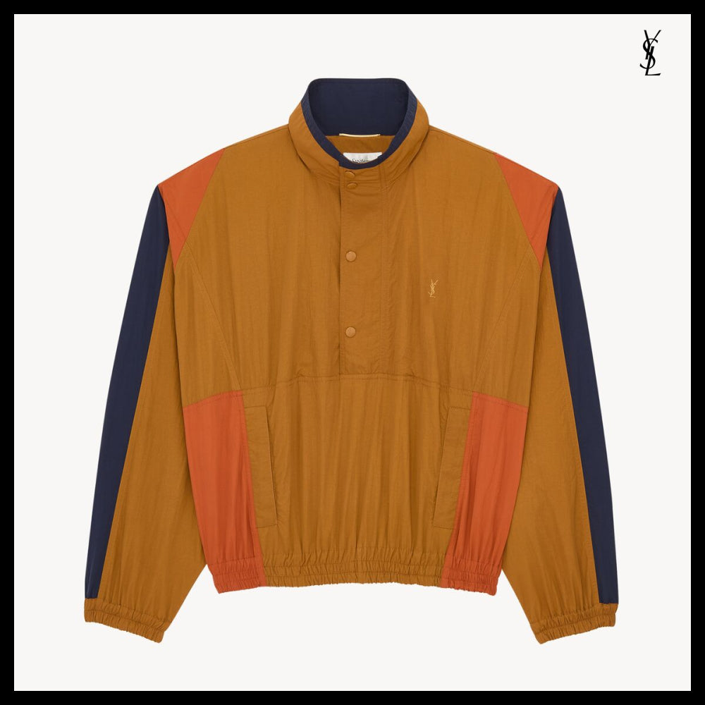 【Saint Laurent】Nylon Faille CASSANDRE Windbreaker