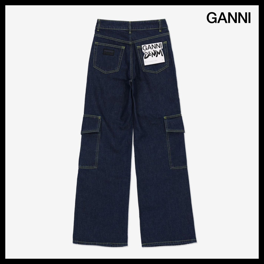 【GANNI】アンジー リンス デニム インディゴ