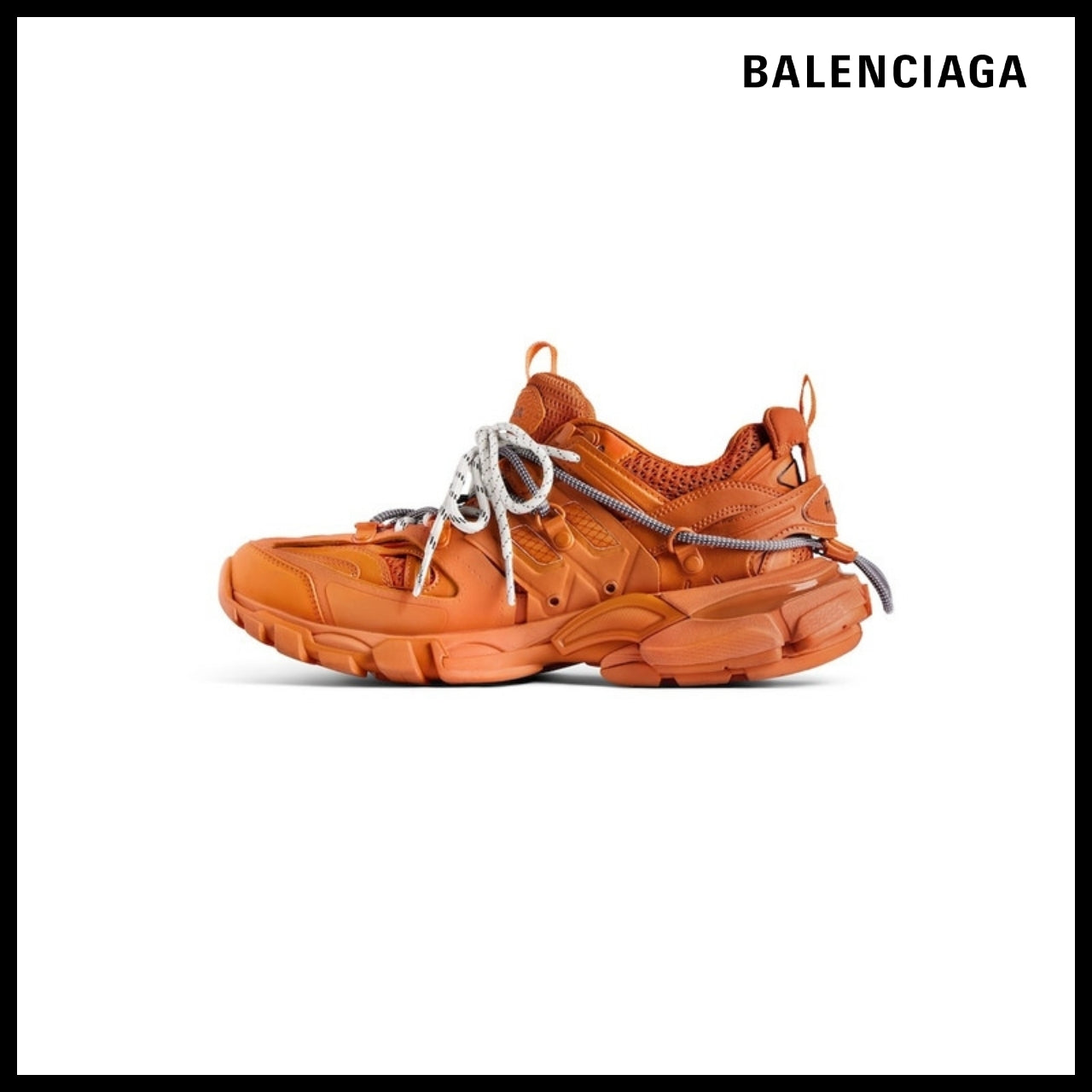 【BALENCIAGA】Men’s Track Trail Laces Sneaker in OrangeGrey
