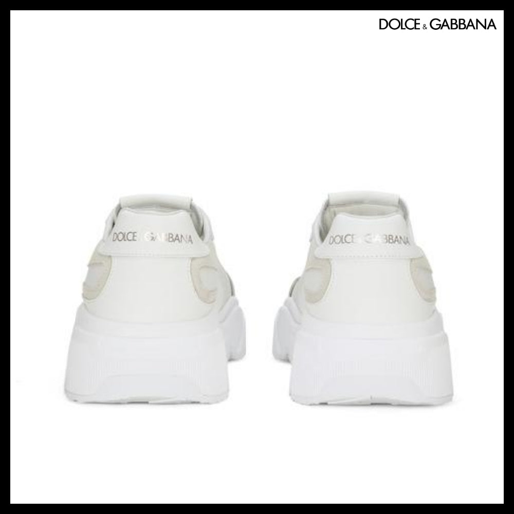 【Dolce & Gabbana】LEATHER SNEAKERS WHITE 0001