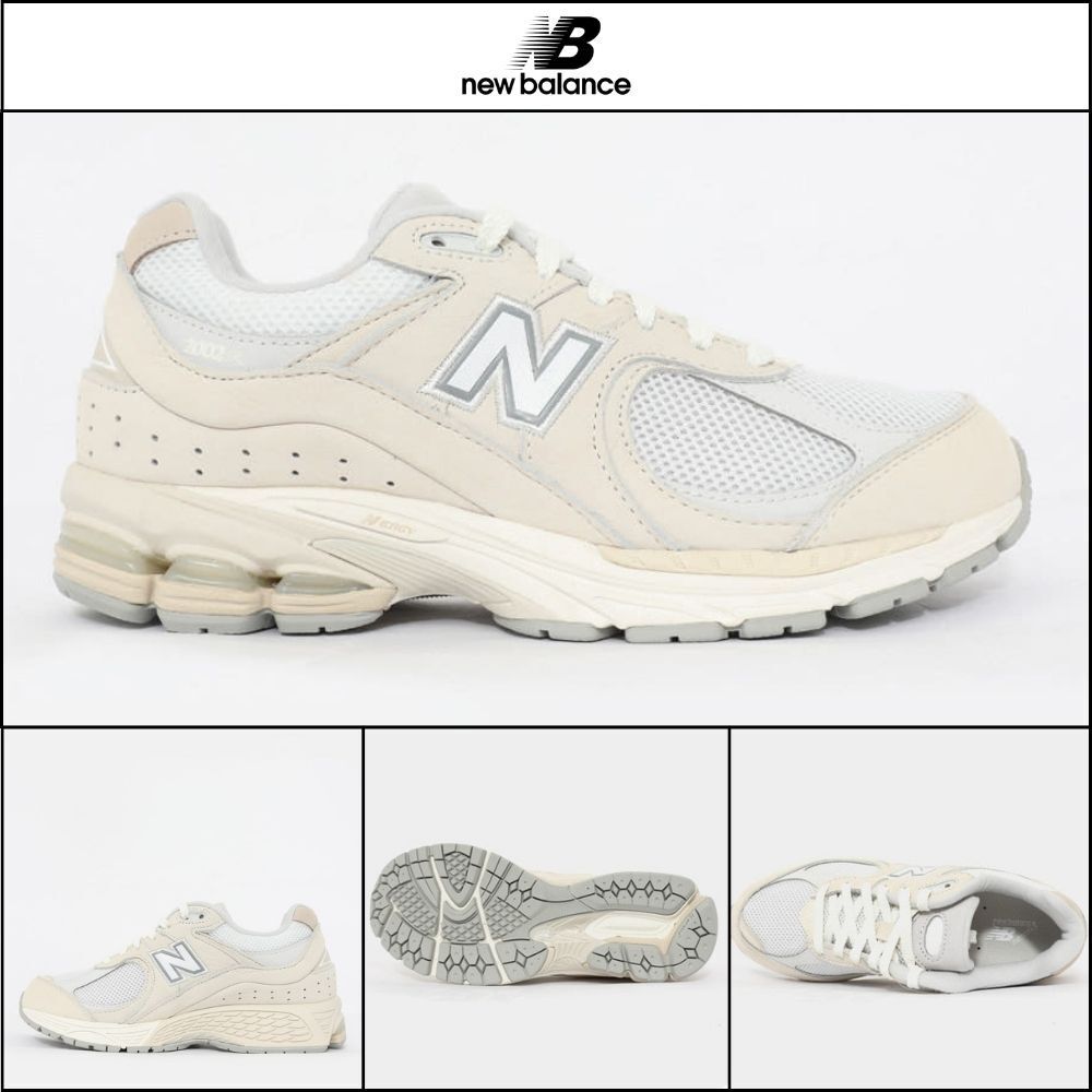 【New Balance】2002 ivory sneakers